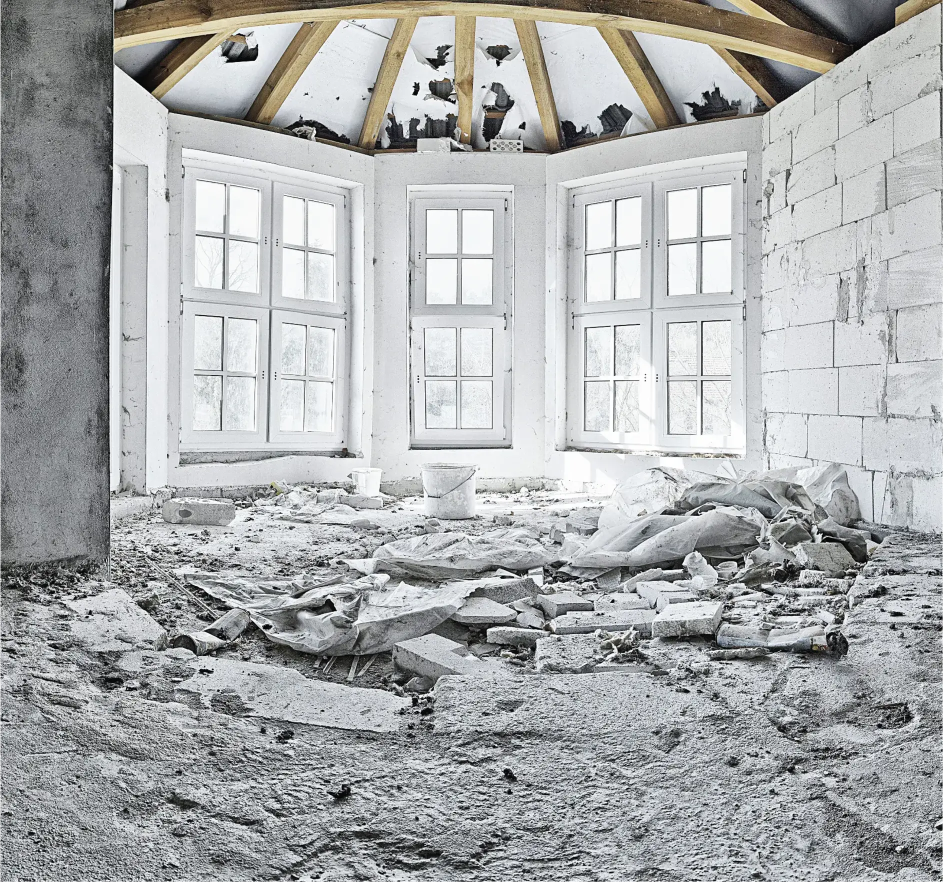 Photo of a demolition